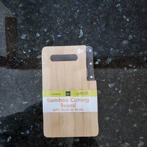 Bamboo Cutting Board and Knife Set | Travel Useful Great For Parties